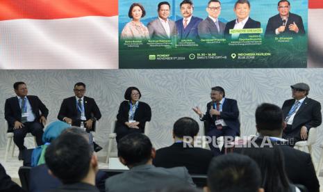 Peresmian Indonesia Pavilion di COP29, Baku, Azerbaijan dihadiri CEO PLN, Darmawan Prasodjo, CEO Pertamina New & Renewable Energy, John Anis.