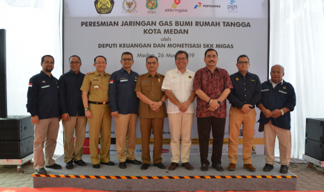 Peresmian Jargas di Medan. Kementerian ESDM bersama PGN meresmikan jargas di Medan.