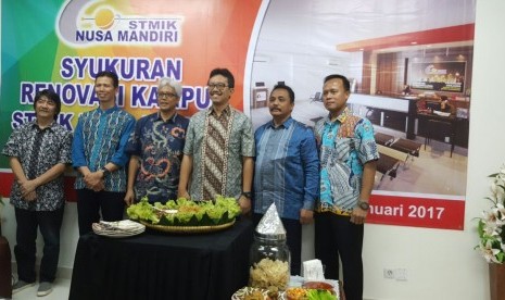 Peresmian kampus B STMIK Nusa Mandiri Jakarta, Rabu (25/1/2017).