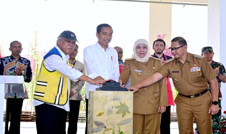 Peresmian Pasar Among Tani Kota Batu oleh Presiden Joko Widodo.