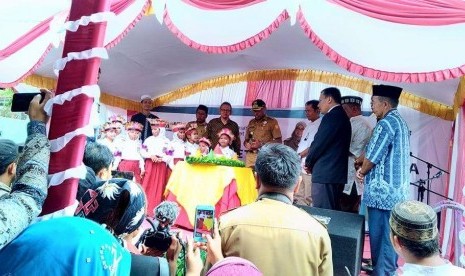 Peresmian SD Juara Al-Hikmah Jayapura binaan Rumah Zakat dan LAZIS PLN, Senin (21/8).