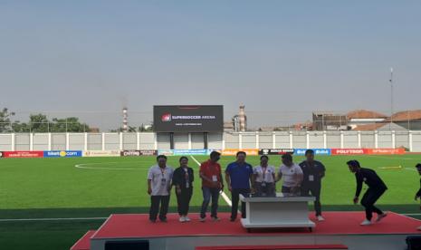 Peresmian Stadion Olahraga bernama Supersoccer Arena di Rendeng, Kudus, Jawa Tengah.