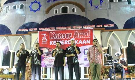 Perguruan Islam Ar Risalah, Padang, menggelar konser kemerdekaan.