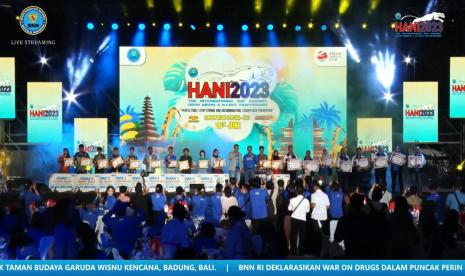 Peringatan Hari Anti Narkotika Internasional (HANI)  2023 di Kabupaten Badung, Bali, Senin (26/6/2023).