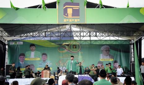 Peringatan Hari Lahir (Harlah) PPP di Tasikmalaya, Jawa Barat. 