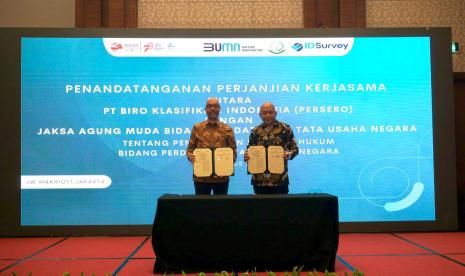 Perjanjian kerjasama antara IDSurvey dengan Jaksa Agung Muda Bidang Perdata and Tata Usaha Negara (Jamdatun). 