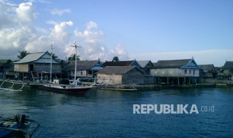 Perkampungan nelayan tradisional di Pulau Selayar, Makassar, Sulawesi Selatan. (ilustrasi) 