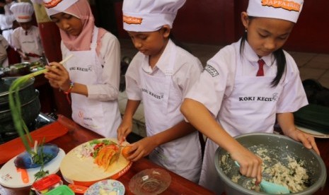 Perlombaan koki kecil yang diselenggarakan Japfa di Cikupa, Tangerang, 24-25 Oktober 2016.