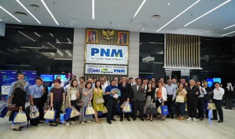 Asian Financial Leaders Program (AFLP) melakukan studi banding ke Permodalan Nasional Madani (PNM), Rabu (14/6/2023).