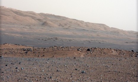 Permukaan Mars terpotret dari penjelajahan robot Rover.