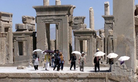 Persepolis, situs budaya Iran yang terancam hilang jika AS mengebom negara tersebut.