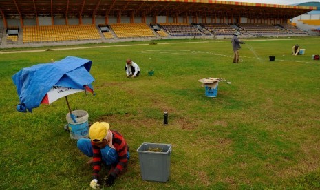 Persiapan Stadion Utama Riau