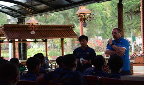 Persib Bandung gelar pemusatan latihan secara tertutup di Subang, Rabu (25/8). 