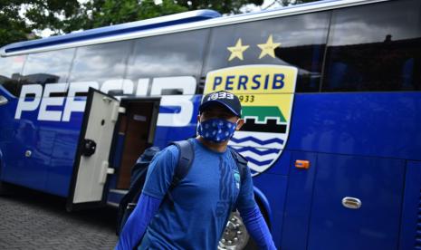 Persib tiba di Yogyakarta pada Rabu (13/10).