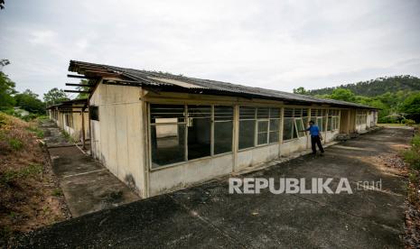 Kawasan wisata eks kamp Vietnam di Pulau Galang, Batam, Kepulauan Riau, Kamis (5/3). Fasilitas kesehatan di Pulau Galang akan digunakan untuk mengatasi wabah.