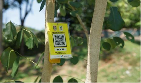 Pertamina bekerja sama dengan DLH Boyolali memasang QR Code sebagai sarana edukasi di Kebun Raya Indrokilo Boyolali.