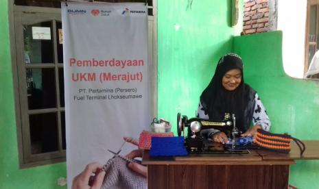 Pertamina dan Rumah Zakat berikan bantuan pendampingan kelompok usaha.