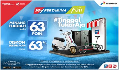 Pertamina menghadirkan program special MyPertamina Fair yang memberikan berbagai keuntungan untuk konsumen yang bertransaksi melalui aplikasi MyPertamina. Program ini dilaksanakan menjelang perayaan ulang tahun Pertamina ke-63. 