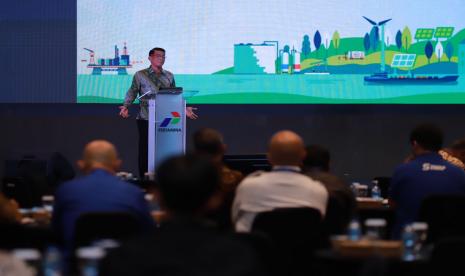 Pertamina menyelenggarakan Pertamina Energy Webinar (PEW) 2022 dengan mengusung tema Crafting the Pathway of Energy Transition in Indonesia yang di Ballroom Grha Pertamina, Rabu (7/12/2022).