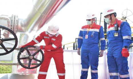 Pertamina RU VI menggelar acara peresmian sarana dan prasarana Direct Intake LSWR-V1250 ke Unit RCC. 