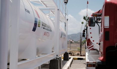 Mobil tangki Pertamina.