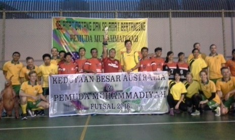 Pertandingan futsal persahabatan antara Pimpinan Pusat Pemuda Muhammadiyah dangan Kedutaan Besar Australia