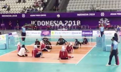 Pertandingan Sitting Volleyball di Asian Para Games/ilustrasi.