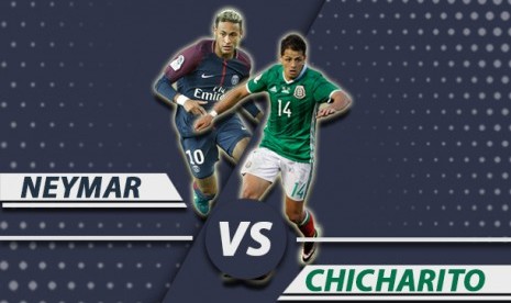 Pertarungan Neymar vs Chicharito