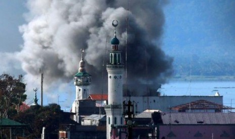 Pertempuran di Kota Marawi, Filipina.