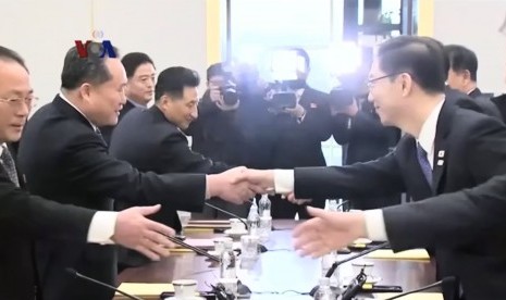 Pertemuan delegasi pemerintah Korea Selatan dan Korea Utara