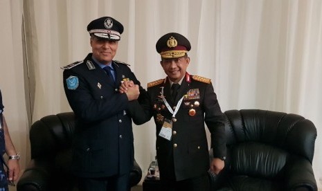 Pertemuan Kapolri Tito Karnavian dengan pejabat kepolisian Palestina.