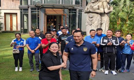 Pertemuan Ketum Demokrat Agus Harimurti Yudhoyono (AHY) dan Ketua DPP PDIP Puan Maharani, Ahad (18/6/2023).