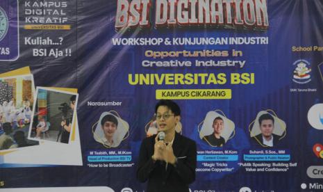 Perusahaan startup Digital Creative Center (DCC) atau Lab AlfaOne menggandeng Universitas BSI (Bina Sarana Informatika) sukses mengadakan BSI Digination dengan menghadirkan narasumber yang profesional di bidangnya.