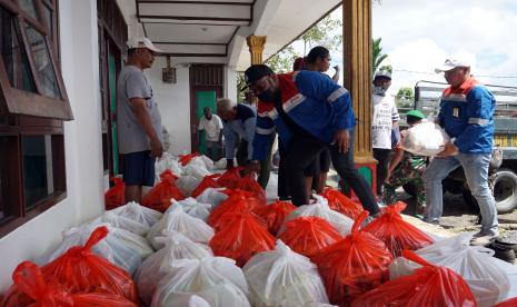 Bantuan pangan Papua (ilustrasi). BNPB mengatakan, pengiriman bantuan logistik ke beberapa distrik di Kabupaten Puncak, Papua Tengah untuk kasus kelaparan, dicicil. 