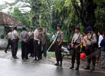 Pesantren YAPI mendapat penjagaan seusai insiden penyerangan pada Selasa (15/2)