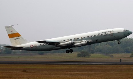 Pesawat B-737 400 milik TNI AU.