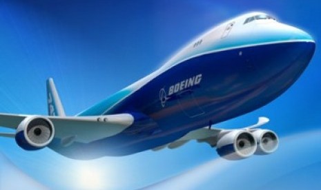 Pesawat Boeing. ilustrasi.