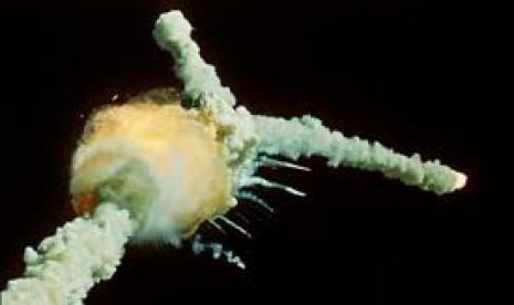 Pesawat Challenger yang meledak pada 28 Januari 1986