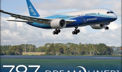 Pesawat Dreamliner 787.