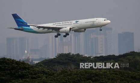 Pesawat Garuda Indonesia (ilustrasi)