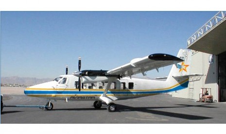 Pesawat jenis Twin Otter milik maskapai Aviastar