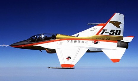 Pesawat latih Jet T-50 milik Korea Selatan.