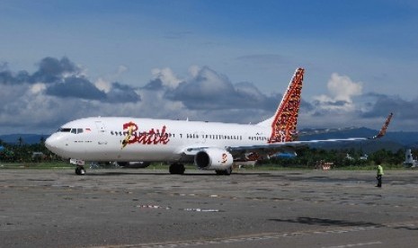 Pesawat maskapai Batik Air di Bandara Sentani, Kamis (6/6).