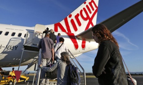 Pesawat maspakai Virgin Australia.