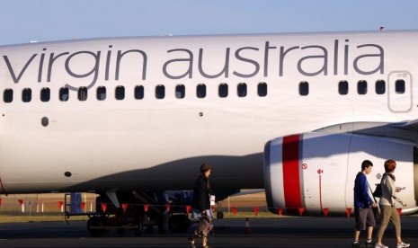 Pesawat maspakai Virgin Australia.