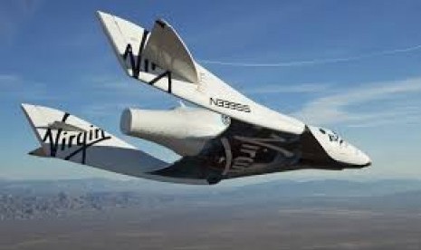 Pesawat ruang angkasa ulang alik komersial Virgin Galactic.