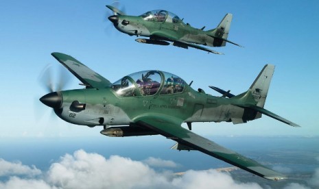 Pesawat Super Tucano buatan Brasil