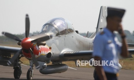 Pesawat tempur Super Tucano.