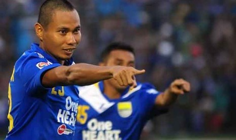 M Ridwan saat masih berseragam Persib Bandung.