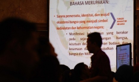 Badan Pengembangan dan Pembinaan Bahasa Kementerian Pendidikan, Kebudayaan, Riset, dan Teknologi (Kemendikbudristek) menggelar Kongres Bahasa Indonesia (KBI) XII.